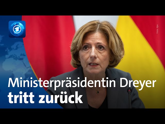 ⁣Rheinland-pfälzische Ministerpräsidentin Malu Dreyer tritt zurück