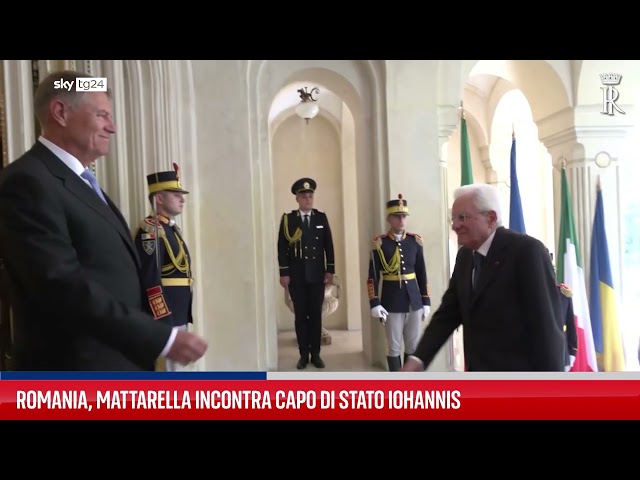 ⁣Romania, Mattarella incontra capo di Stato Iohannis