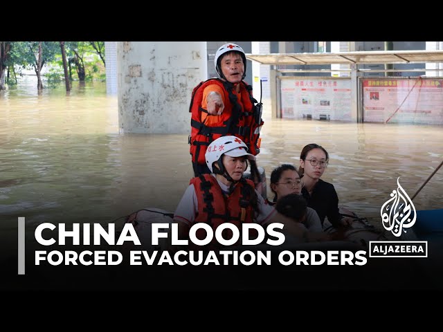 Torrential rains in China forced the evacuation of 40,000