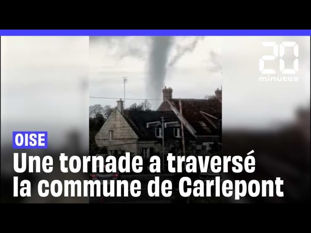 ⁣Oise : Une tornade à traversé la commune de Carlepont faisant quelques dégâts matériels