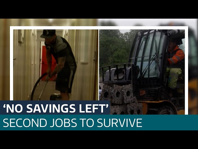 ⁣Surviving, not living: The workers taking second jobs in cost-of-living crisis | ITV News