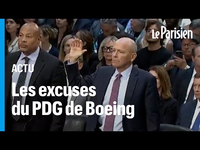 ⁣«Je m'excuse pour votre chagrin» : le mea culpa du PDG de Boeing aux victimes du 737 Max