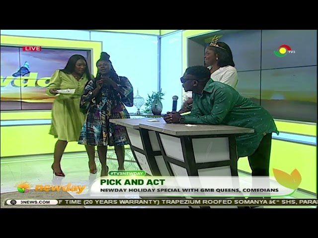 ⁣#TV3NewDay: Pick and act session with GMB queens and comedians
