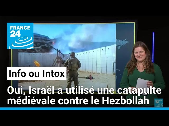 ⁣Israël a bien utilisé une catapulte médiévale contre le Hezbollah libanais • FRANCE 24