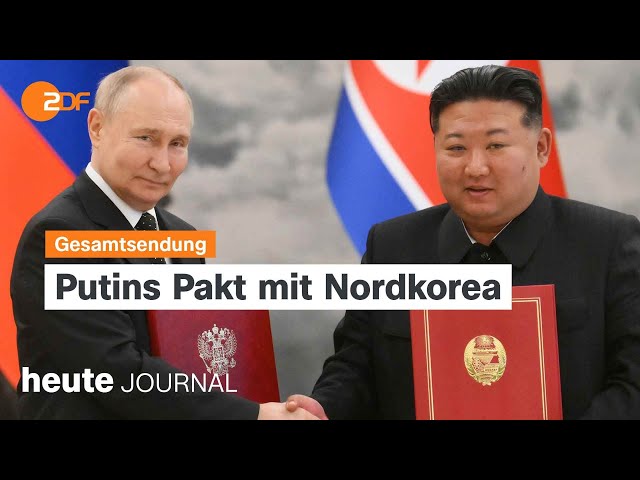 heute journal vom 19.06.2024 Rücktritt Malu Dreyer, Putin besucht Nordkorea, Migrationspolik, EM