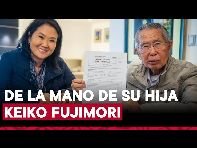 Alberto Fujimori se afilia al partido Fuerza Popular de la mano de su hija Keiko Fujimori