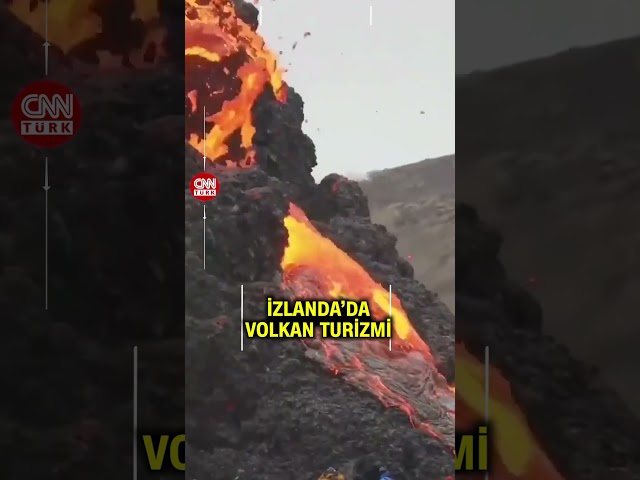 İzlanda'da Yanardağ Turizmi! Volkanik Dağlar Görsel Şölen Sunuyor...