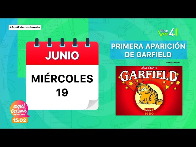 Aparece la primera aparición de Garfield.