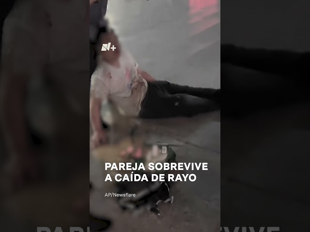 Pareja sobrevive a caída de rayo en China - N+ #Shorts