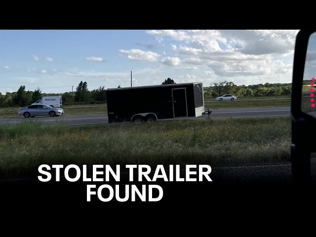 ⁣Royse City dance studio's stolen trailer found abandoned on highway