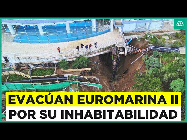 Euromarina II declarado inhabitable: Vecinos se ven obligados a evacuar edificio del socavón