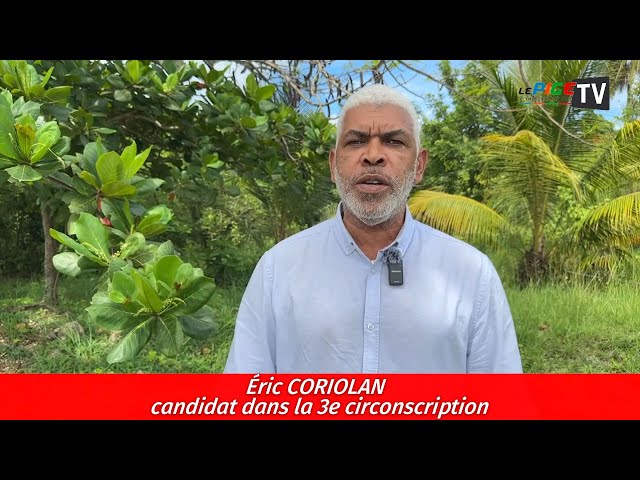 Eric CORIOLAN candidat dans la 3e circonscription