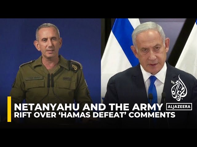 ‘Widening rift’ between Israeli PM and army over ‘Hamas defeat’ comments