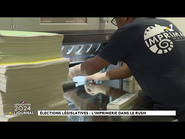 ⁣Elections législatives : l'imprimerie dans le rush
