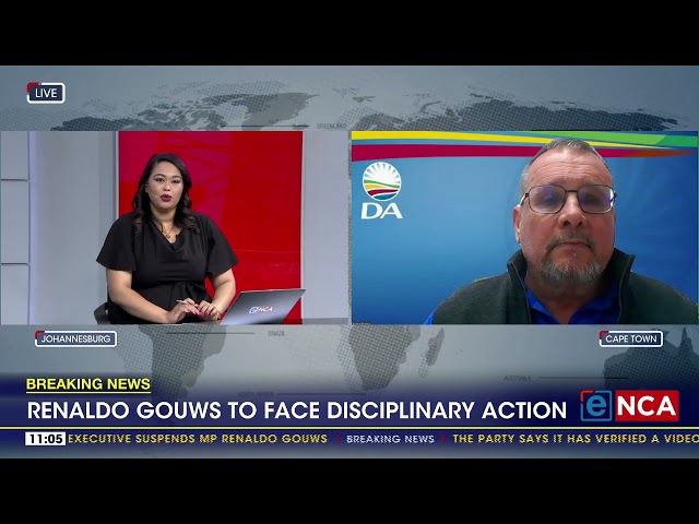 Democratic Alliance | Renaldo Gouws to face disciplinary action