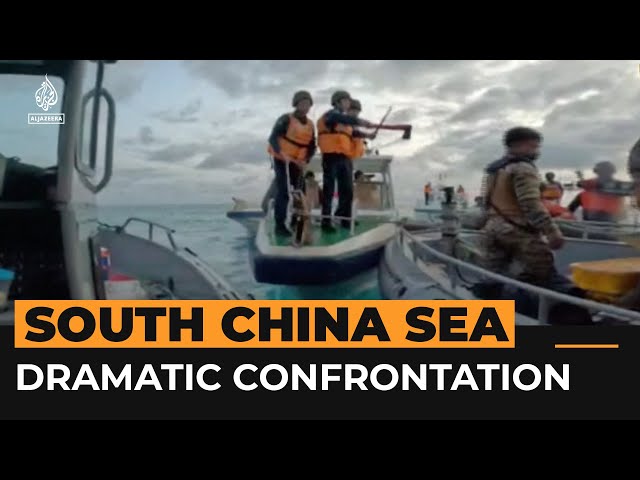 Video shows dramatic China-Philippines clash in disputed waters | Al Jazeera Newsfeed