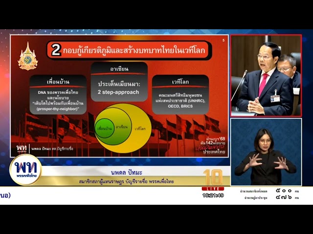 ⁣นพดล ปัทมะ อภิปราย นโยบายต่างประเทศที่กินได้ ผลประโยชน์จะตกถึงมือประชาชน