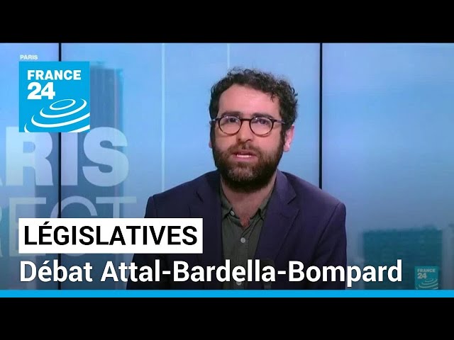 Débat Attal-Bardella-Bompard le 25 juin : quid de l'incarnation à gauche ? • FRANCE 24