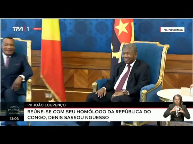 ⁣PR João Lourenço reúne-se com seu homólogo da República do Congo, Denis Sassou Nguesso