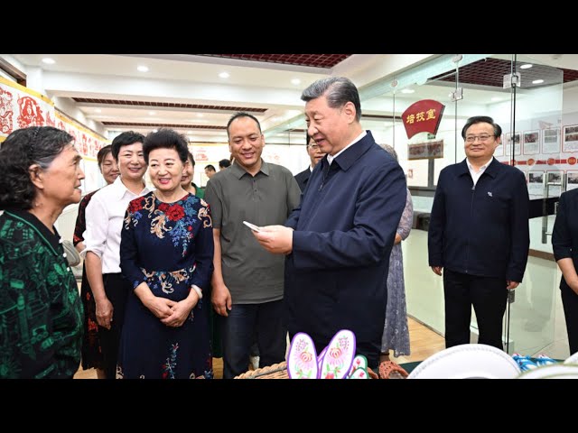⁣Си Цзиньпин посетил с инспекцией Нинся-Хуэйский автономный район
