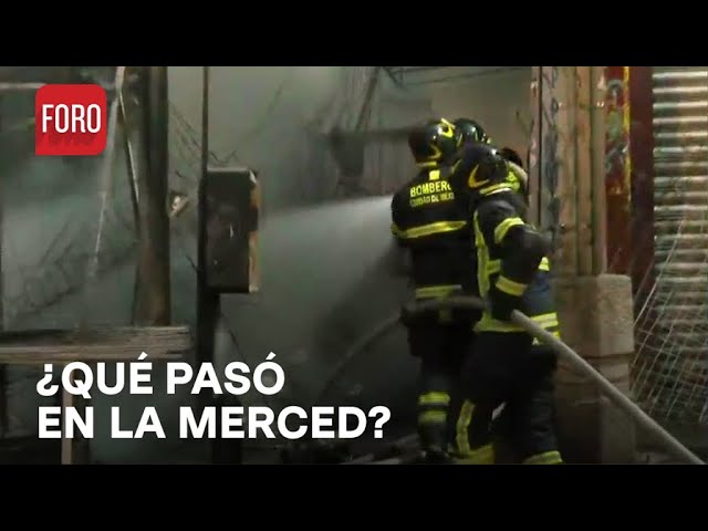 Así se desarrolló el incendio en La Merced, CDMX- Expreso de la Mañana