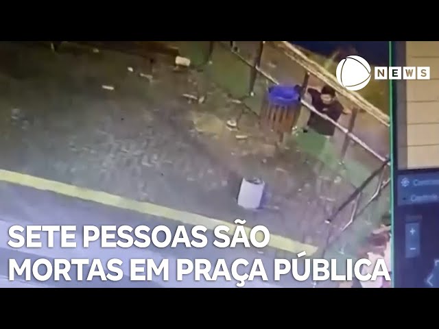 ⁣Sete pessoas são mortas em praça pública no Ceará