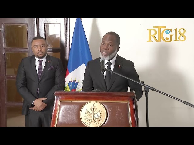 ⁣Conseiller-Président Frinel Joseph prezante bilan vizit li reyalize nan peyi Lafrans