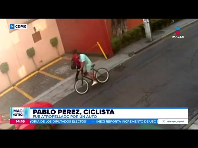 ⁣Pablo Pérez resultó ileso tras ser atropellado por un automóvil en Coyoacán