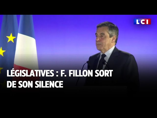 ⁣Législatives : François Fillon sort de son silence
