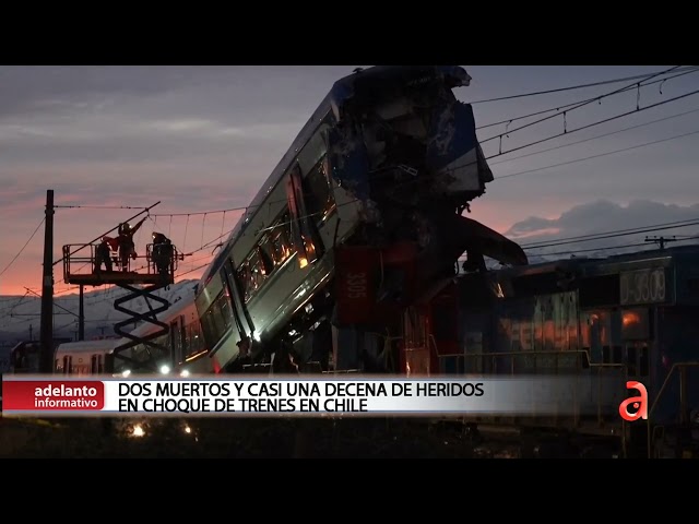 ⁣Dos muertos y casi una decena de heridos en choque de trenes en Chile