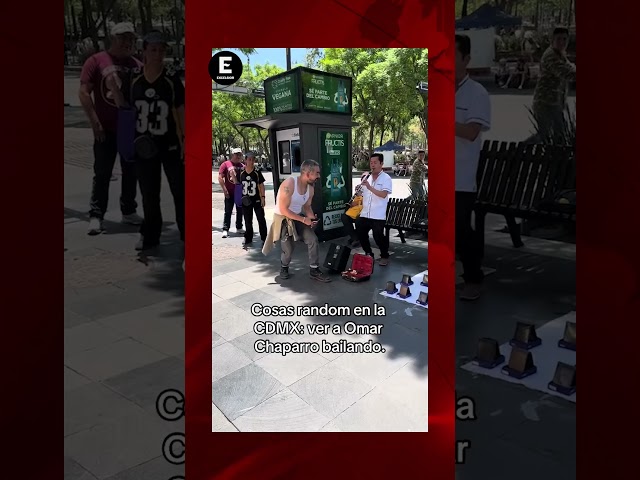 Captan bailando a Omar Chaparro en el centro de la CDMX