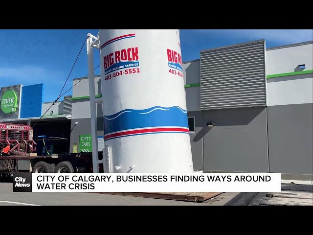 ⁣City of Calgary, businesses finding ways around water crisis