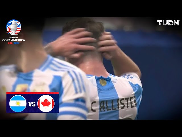 ¡Madre mía, lo que se perdió Mac Allister | Argentina 0-0 Canadá | Copa América 2024 - J1 | TUDN