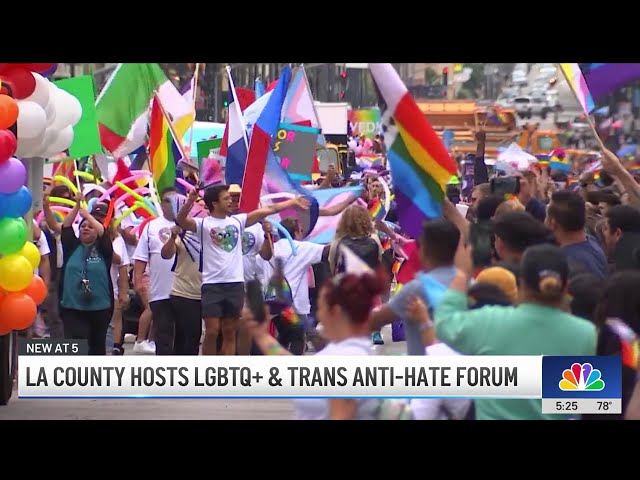 ⁣LA County hosts LGBTQ+ anti-hate forum