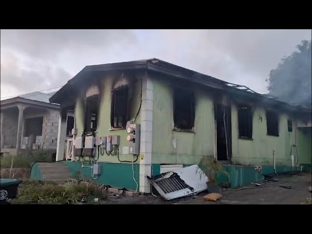 Family of 3 homeless after fire