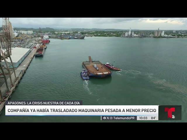 ⁣Por ruta marítima el transformador; su traslado cuesta cerca de $4 millones