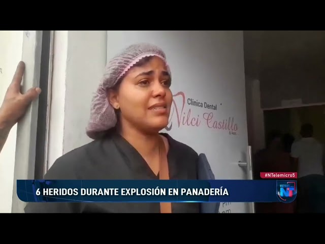⁣Seis heridos y daños materiales durante explosión en una panadería de La Vega