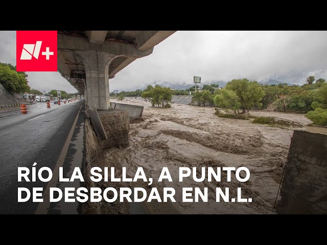 En alerta, vecinos en Guadalupe, NL, por desbordamiento de Río La Silla - En Punto