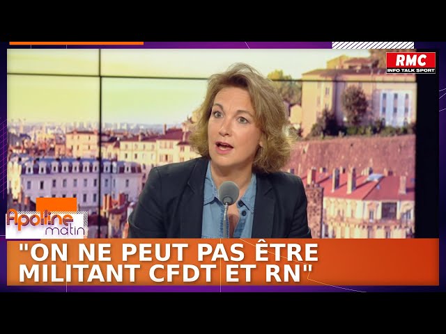 "Nous avons déjà exclu des militants RN qui étaient adhérents CFDT", reconnaît Marylise Lé