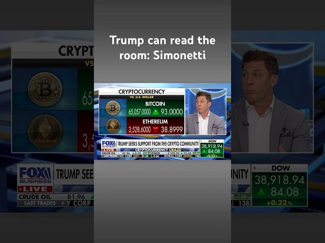 ⁣‘BIG VOTING BLOCK’: Trump seeks support from the crypto community #shorts