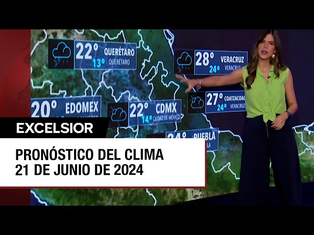 Clima para hoy 21 de junio de 2024