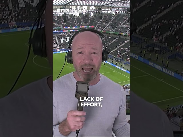 ⁣Alan Shearer was not too happy with England’s performance!