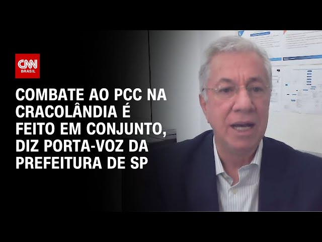 Combate ao PCC na Cracolândia é feito em conjunto, diz porta-voz da prefeitura de SP | LIVE CNN