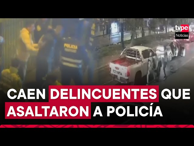 La Molina: capturan a delincuentes que robaron camioneta a policía en San Juan de Lurigancho