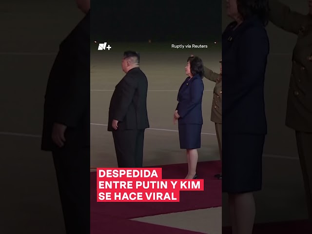 Despedida entre Putin y Kim se hace viral #nmas #shorts #rusia #coreadelnorte