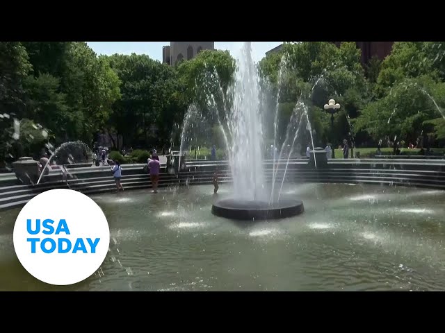 ⁣Cooling centers open for New Yorkers to combat high temperatures | USA TODAY