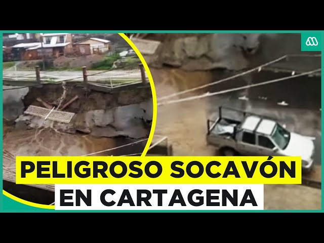 ⁣“Los departamentos son nuevos”: Vecinos preocupados por socavón en Cartagena