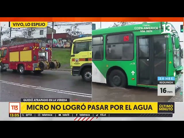 Crítica situación: agua ya inunda patios de las casas en Lo Espejo