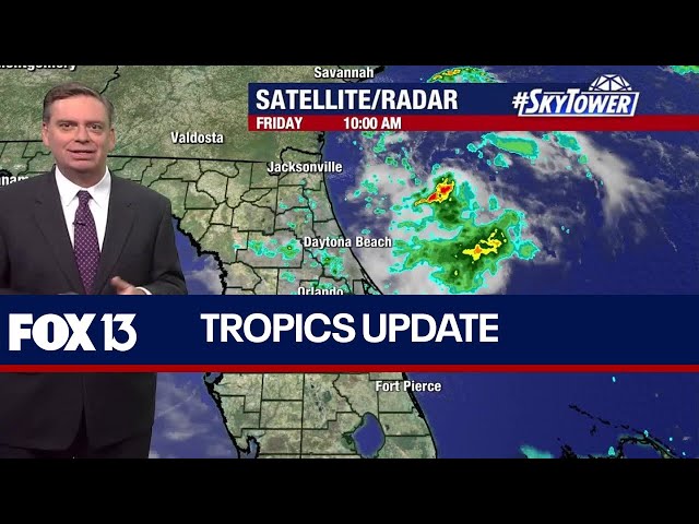 ⁣Invest 92L approaches Florida, could become tropical depression