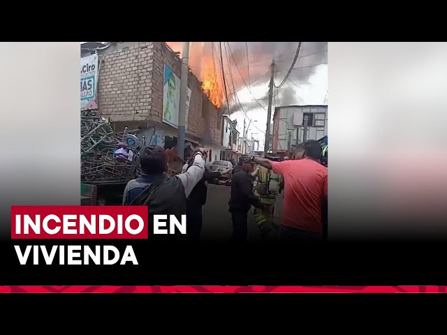 Callao: bomberos luchan contra incendio en vivienda de Puente Nuevo